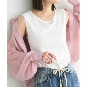 タンクトップ ノースリーブ 前後2way リブタンクトップ レディース｜ZOZOTOWN Yahoo!店