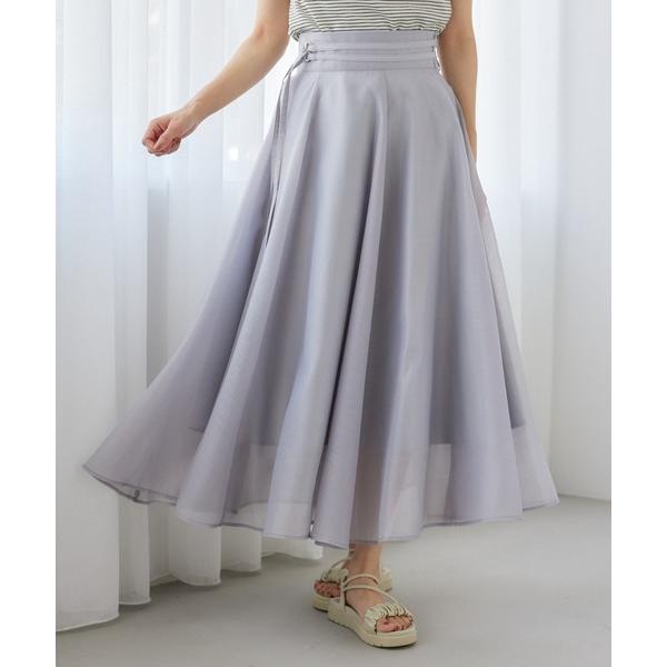 スカート ダブルベルトフレアスカート　573063