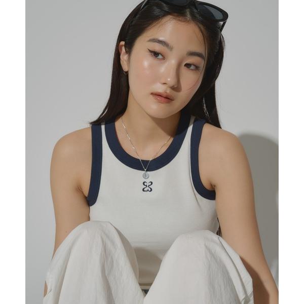 タンクトップ ノースリーブ (Woman) Color combination sleeveless...