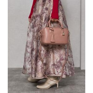 ボストンバッグ 「PADMA/パドマ」 キーチャーム付 本革ボストンバッグ レディース