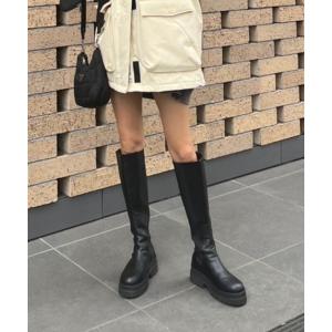 「AMAIL」 ロングブーツ M ブラック レディース