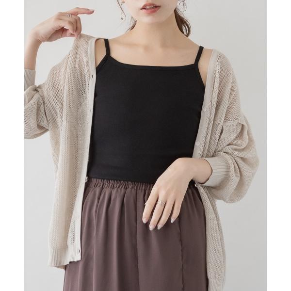 キャミソール コットンフライスキャミソール