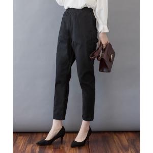 パンツ 「快適ストレッチ」ウエストゴムルーズテーパードパンツ「高身長・大きいサイズ対応/5サイズ展開」 レディース｜ZOZOTOWN Yahoo!店