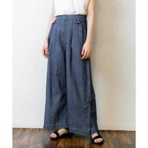 ワイドパンツ ジーンズ デニム デニムパンツ デ...の商品画像