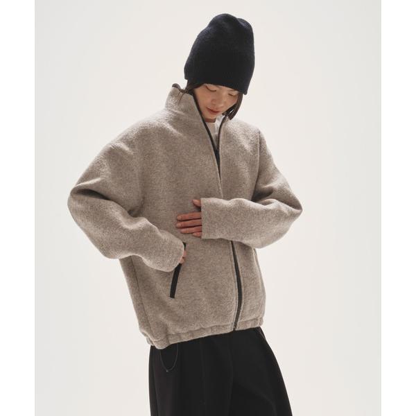 ジャケット ノーカラージャケット Woolboa Zip Jacket レディース
