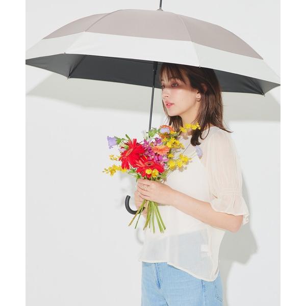 傘 完全遮光 UVカット率100% 晴雨兼用 軽量スリム ジャンプ傘 makez. マケズ 2色切替...