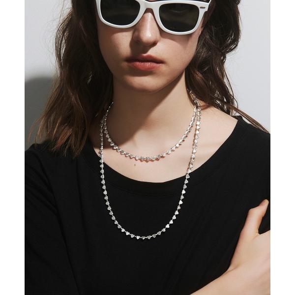 ネックレス 「quip queint」press heart middle necklace/プレス...