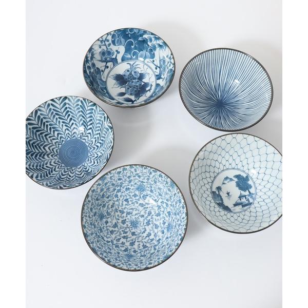 食器 藍絵変り 多用鉢揃美濃焼