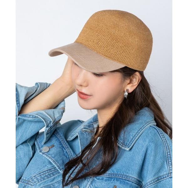 キャップ 帽子 細編みPAPER CAP レディース メンズ