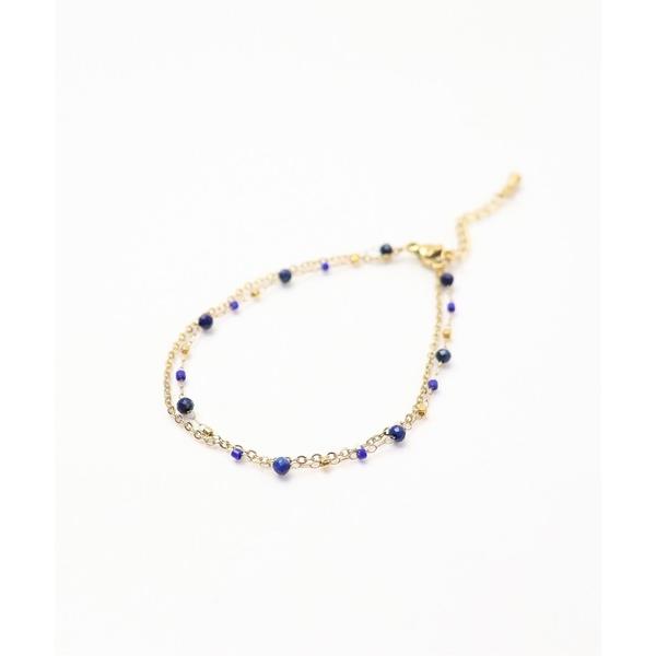 ブレスレット 金属アレルギー対応「ieLS」ステンレス　天然石2連ブレスレット レディース メンズ