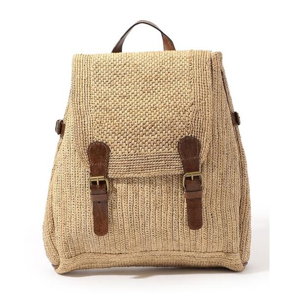 デイバック リュック IBELIV VAHINY ラフィア バックパック メンズ