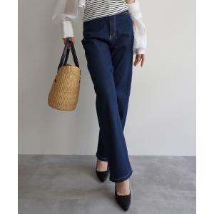 ジーンズ デニム デニムパンツ ワイドストレートリサイクルデニム レディース