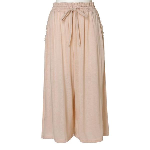 ワイドパンツ パンツ キッドブルー -２５レーヨン天竺 -7分丈ボトムス -KRBP574 -kid...