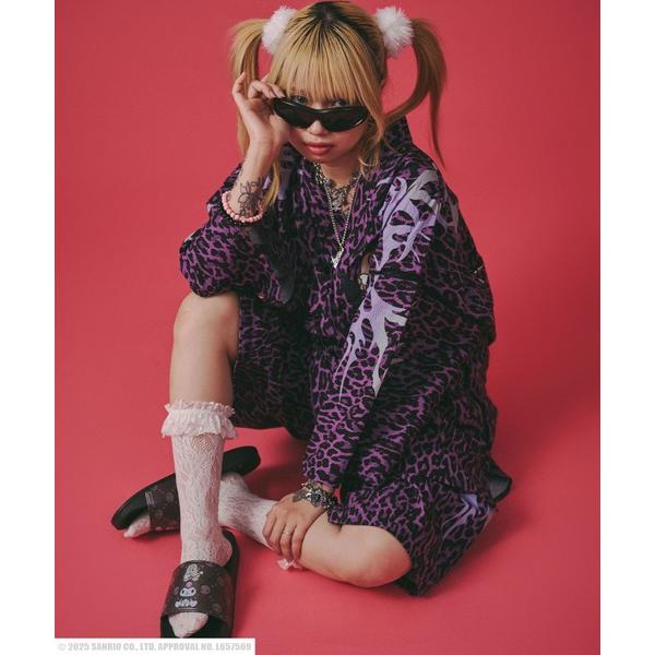 浴衣 GALFY（ガルフィー）クロミコラボ キャラクター レオパード柄甚平 メンズ レディース ユニ...