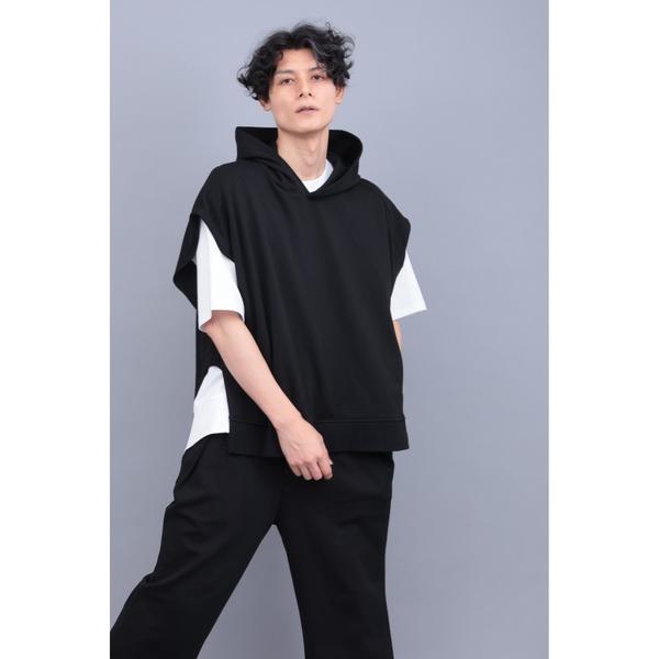 パーカー R by TORNADO MART∴フレンチスリーブフィーディー メンズ レディース