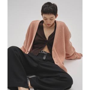 カーディガン Wool Ribknit Cardigan レディース