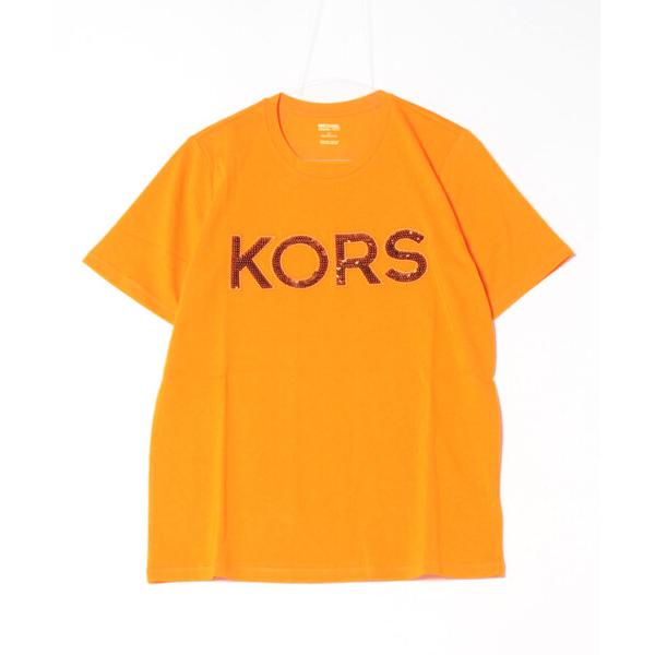 tシャツ KORS シークイン クラシック Tシャツ レディース