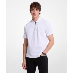 ポロシャツ ロゴ ジップ ポロ メンズ