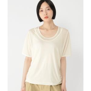 tシャツ 「daily CLIP」レイヤードバルーンTシャツ レディース