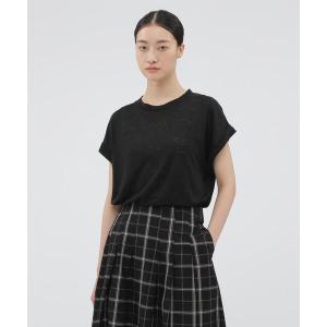 tシャツ 半袖 LINEN JERSEY TOP レディース