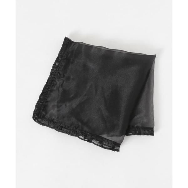 Ganni Ganni Silk Organza Frill Scarf マフラー