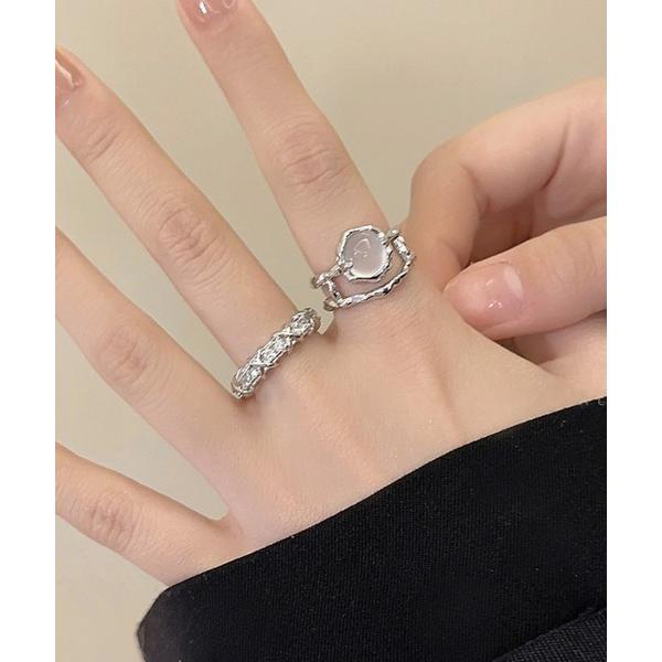 指輪 リング クラウディストーンデザインリングセット/2点セット(RO) レディース メンズ