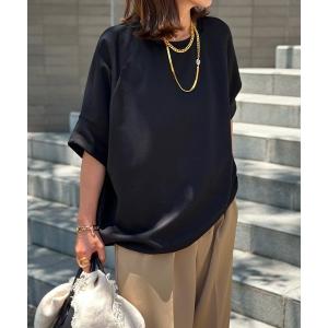 tシャツ ライトダンボールドロストヘムプルオーバー レディース