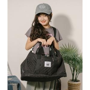 ボストンバッグ 「2way」キャリーケースにつけられるキルティング大容量バッグ キッズ 子供 女の子
