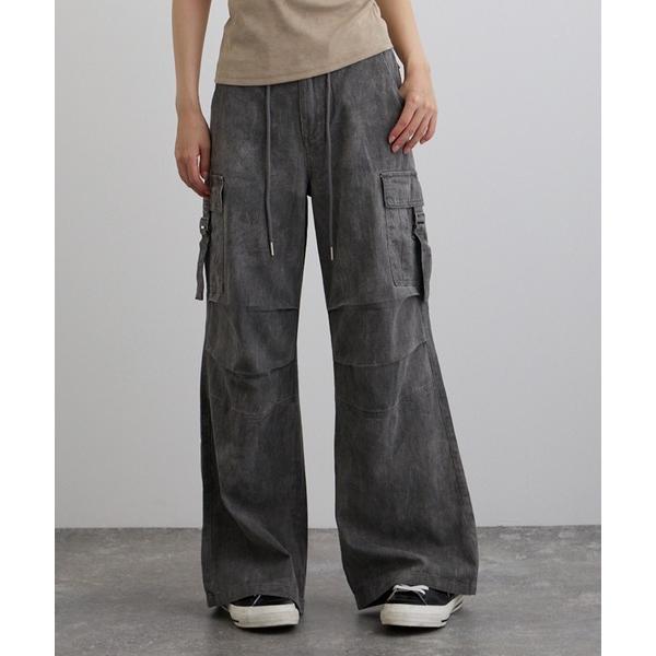 カーゴパンツ Washed Flared Cargo Pants / ウォッシュ加工カーゴパンツ レ...