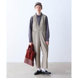 パンツ 「KELEN / ケレン」ヘリンボーンVネックサロペット レディース