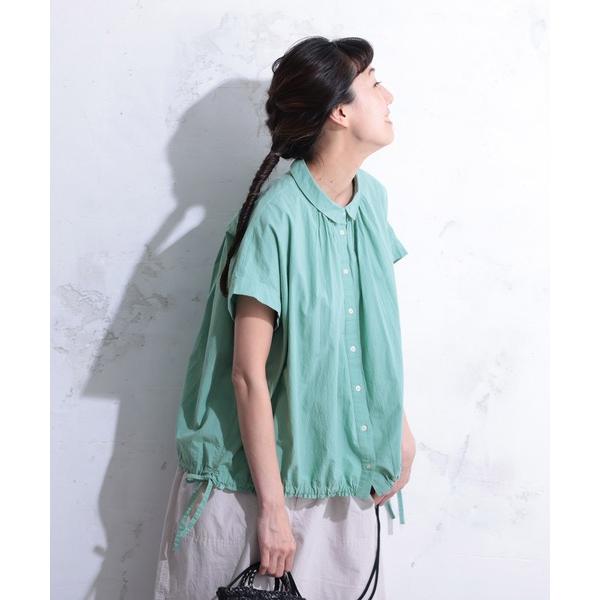 ブラウス シャツ 露草ミントのブラウス レディース