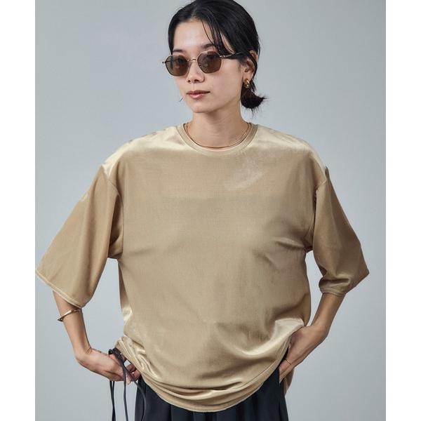 tシャツ トリアセベロアボックスTシャツ「セットアップ対応」 レディース