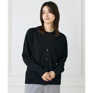 カーディガン ウルトラエクストラファインウール Vネックカーディガン レディース