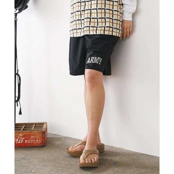 パンツ ARMY PT SHORT ワンポイント ショーツ レディース