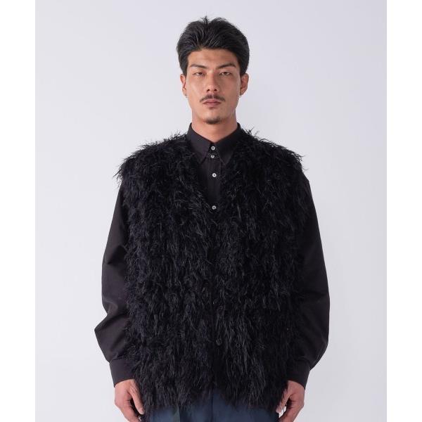 ベスト ジレ LONG HAIR MOHAIR VEST ”CHEWIE メンズ レディース