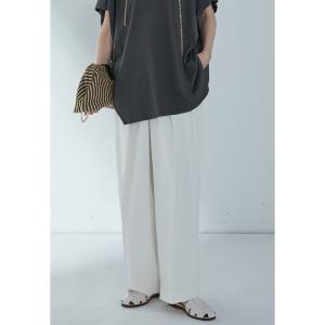 パンツ ２タックツイルパンツ レディース
