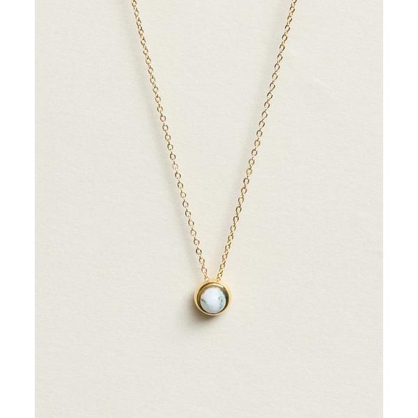 ネックレス Zoule ゾーラ：Mon bijouxシリーズ　orb　天然石　ツリーアゲート 　アズ...