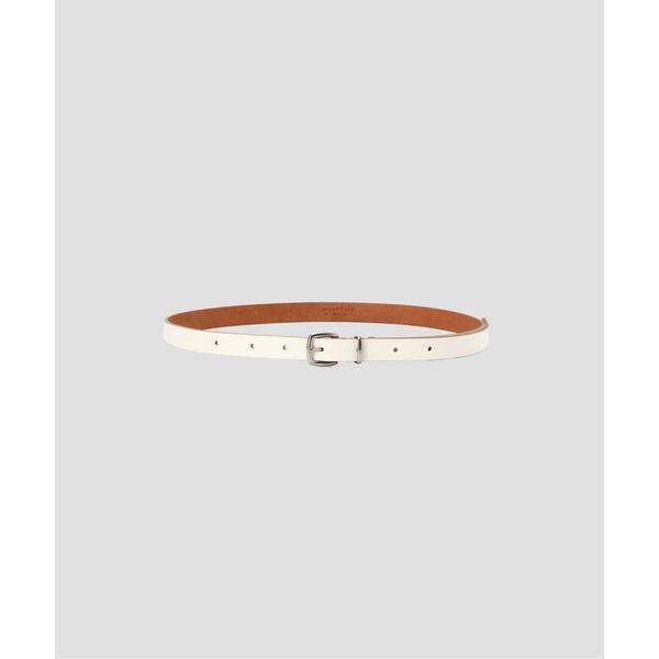 ベルト WHITE LEATHER BELT レディース