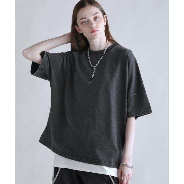 tシャツ 270ｇコットンウォッシュ加工ハーフスリーブカットソー メンズ レディース