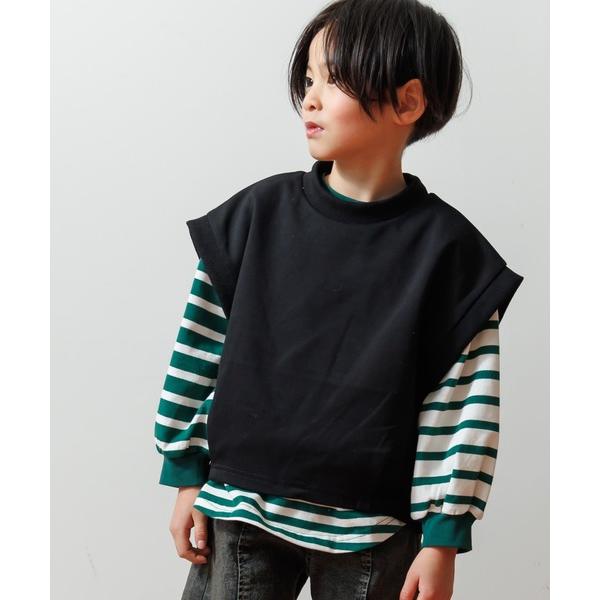 ベスト ラウンドヘムかぶりベスト80〜140cm キッズ 子供服 男の子 女の子
