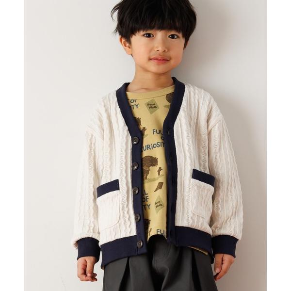 カーディガン ケーブルニットソーカーディガン80〜140cm キッズ 子供服 男の子 女の子