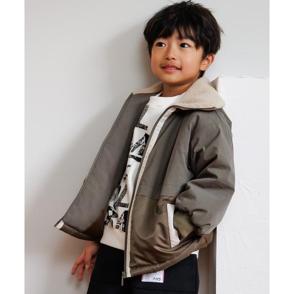 コート アウター 異素材切替ジャケット80〜140cm キッズ 子供服 男の子 女の子