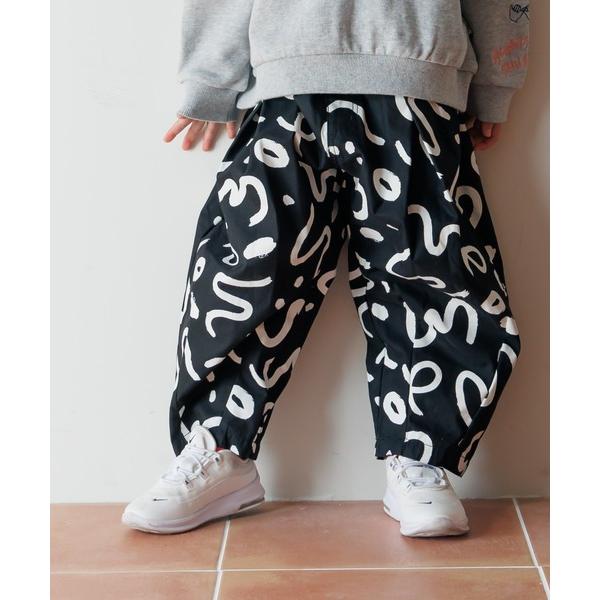 パンツ 総柄タックバルーンパンツ80〜140cm キッズ 子供服 男の子 女の子