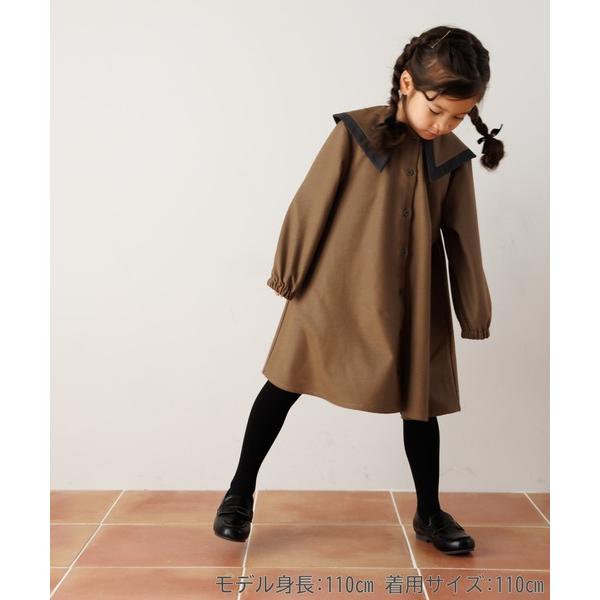 ワンピース ビッグカラーワンピース80〜140cm キッズ 子供服 女の子