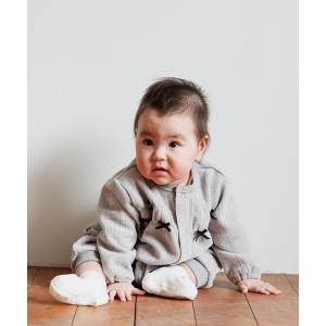 ベビー服 ロンパース ラメニット風長袖前開きカバーオールの買取情報