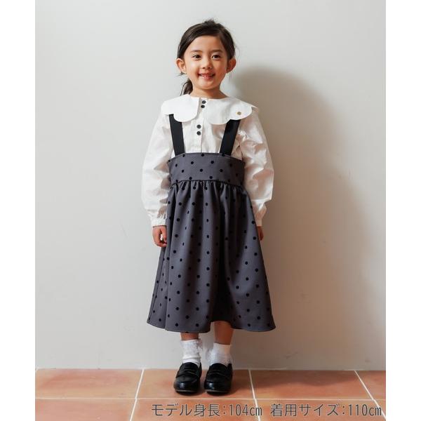 フォーマル 発表会 卒園式 入学式 フォーマルドットジャンスカ80〜140cm キッズ 子供服 女の...