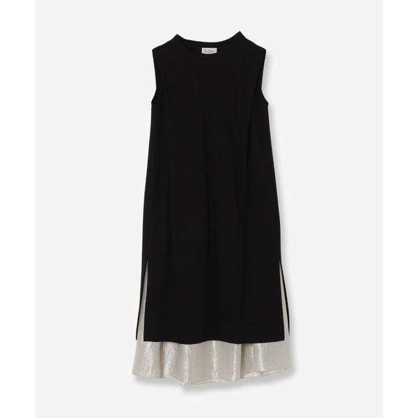 ワンピース 「接触冷感・UVカット」シャイニーペチコンビジャージーワンピース