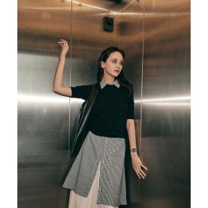 ニット セーター 「hatoooooooooo」Knit tee スタイル半袖クルーネックニットティー/サマーニット レディース