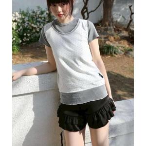 パンツ 「Uglyshadow」SATIN RUFFLE PANTS / 「アグリーシャドウ」サテンラッフルフリルショートパンツ レディース