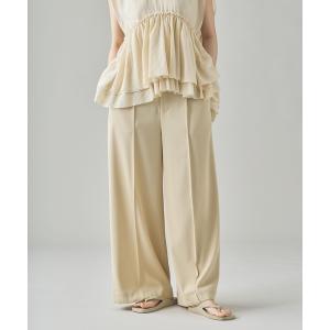 パンツ Curensology(カレンソロジー)/ツイル2WAYワイドパンツ レディース